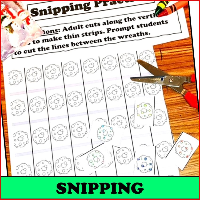 Scissors Cutting Practice Worksheets Year Round Bundle - Miss Jenny OT