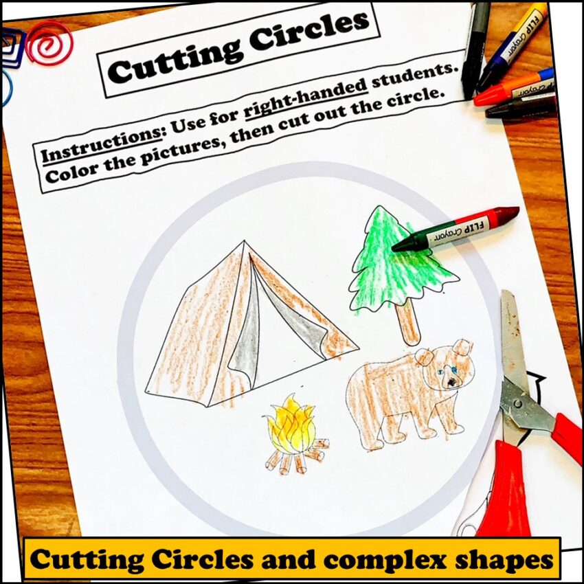 Scissors Cutting Practice Worksheets Year Round Bundle - Miss Jenny OT