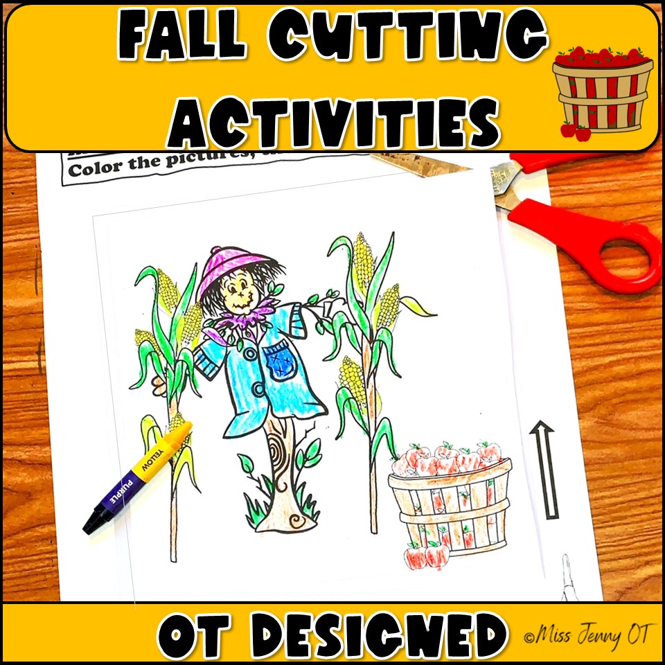 Preschool Scissors Cutting Practice Worksheets for OT and SPED by