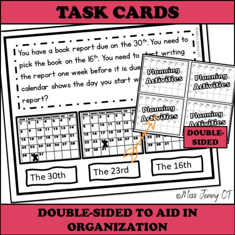 Executive Functioning Activities Task Cards Bundle - Miss Jenny OT