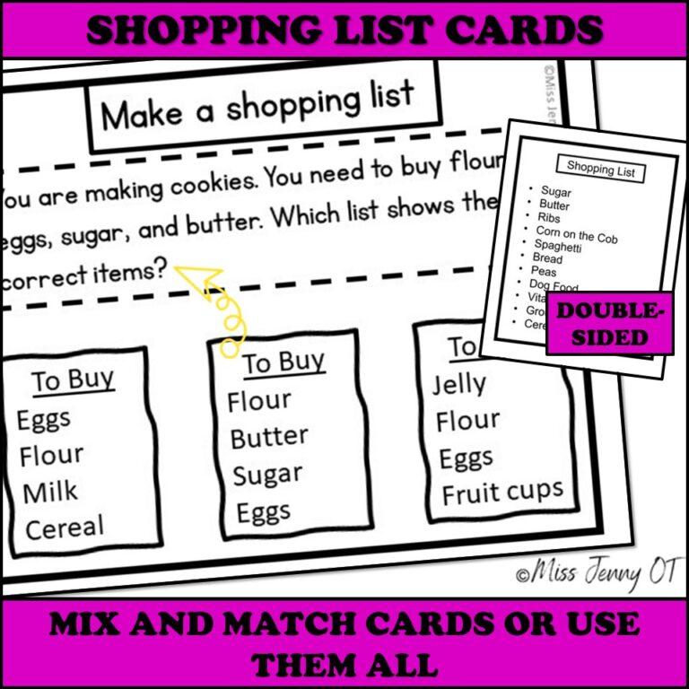 Executive Functioning Activities Task Cards Bundle - Miss Jenny OT