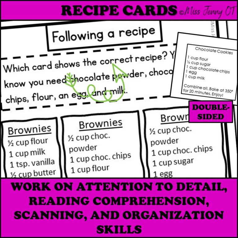 Executive Functioning Activities Task Cards Bundle - Miss Jenny OT