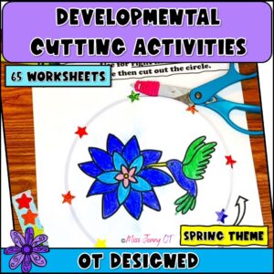 Printable Preschool Scissors Cutting Practice Worksheets - Miss Jenny OT