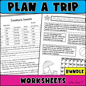 Executive Functioning Activity Plan a Trip