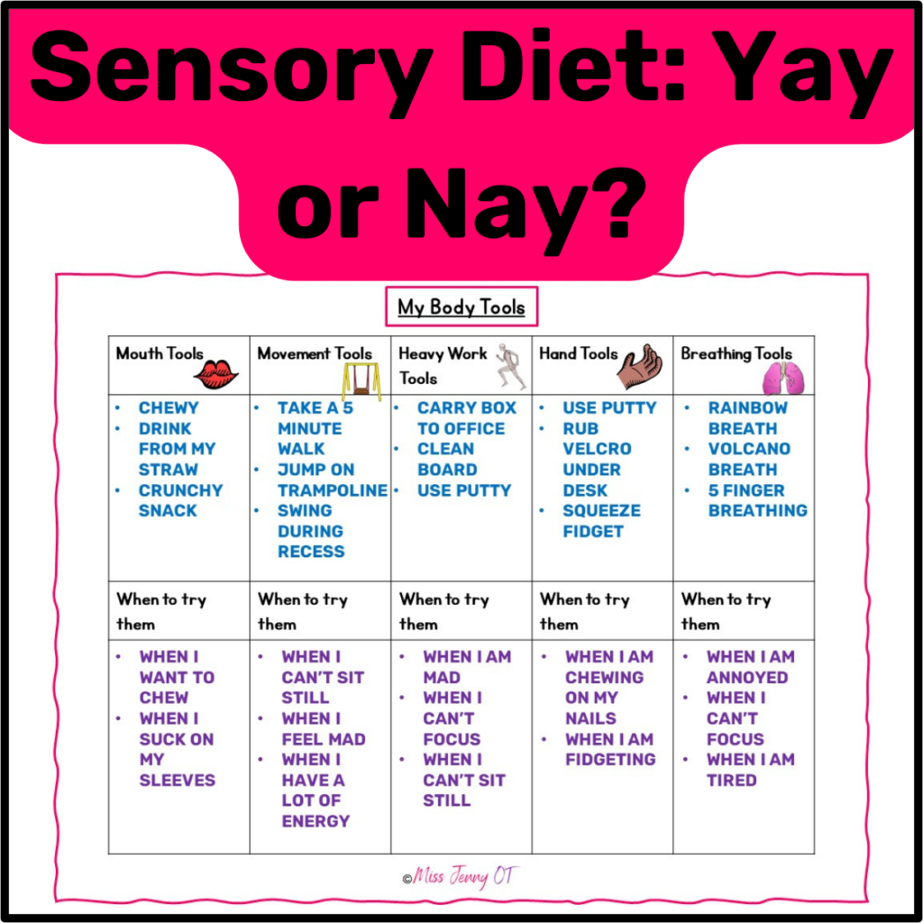 sensory diet example